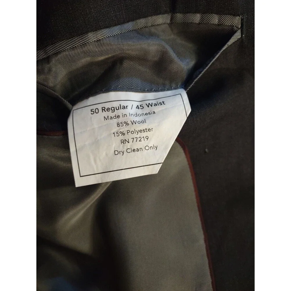 Wilke-Rodriguez Blazer Jacket Size 50R Dark Gray Business Attire